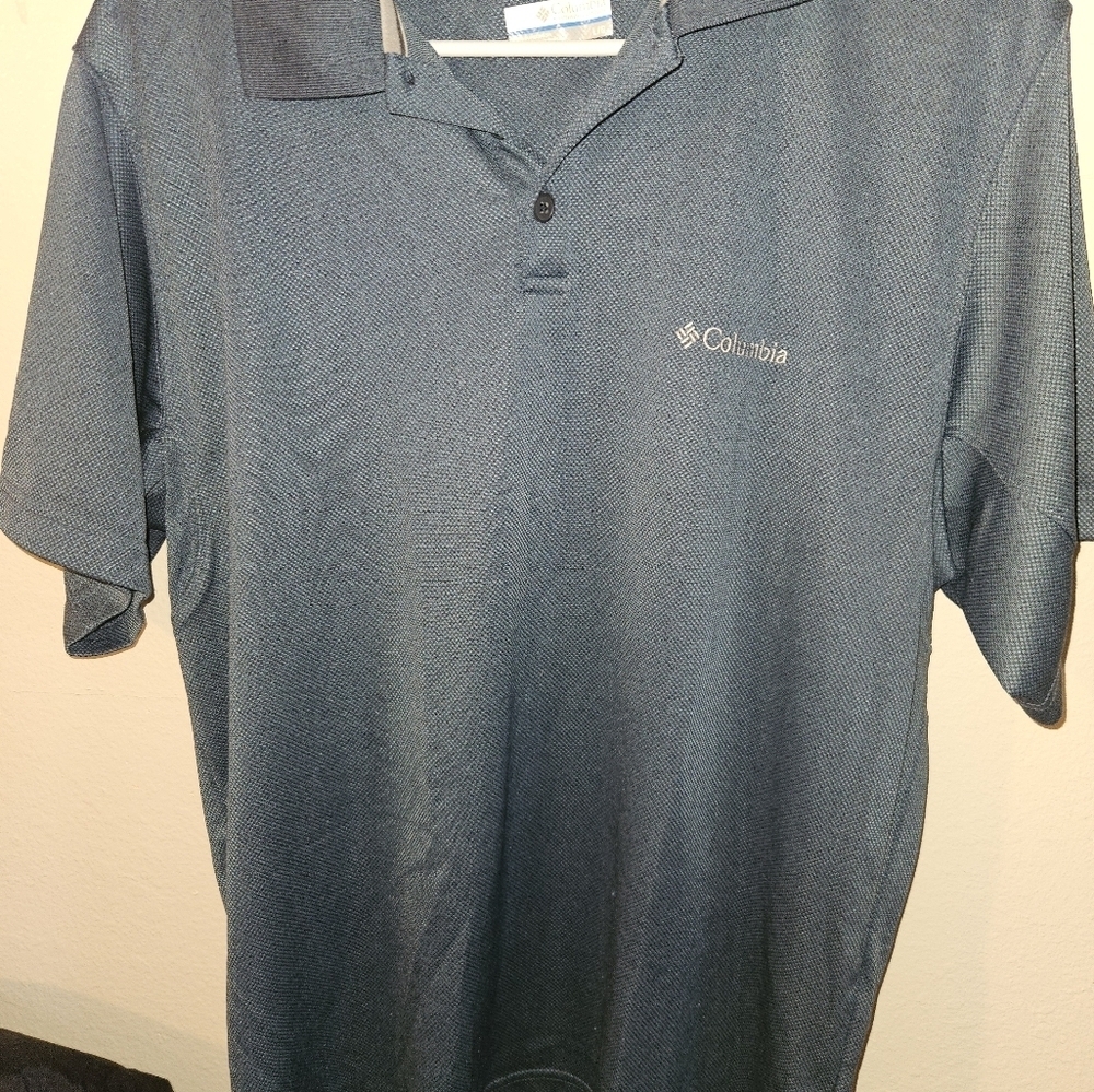 Columbia Omni Mens Blue Polo Shirt Size L - Picture 5 of 13